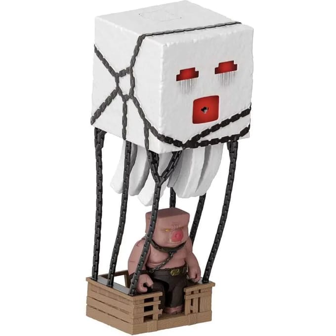 Minecraft Movie Blast Attack Ghast – 25 cm Actiefiguur met Licht, Geluid en Vuurprojectiel