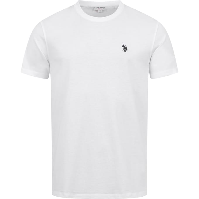 U.S. Polo Assn. heren basic T-shirt van 100% katoen