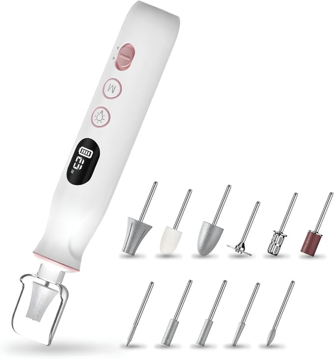 KAD® Nagelfrees - Nail Drill - Nagelboor - Wit - 19cm x 12cm x 6cm
