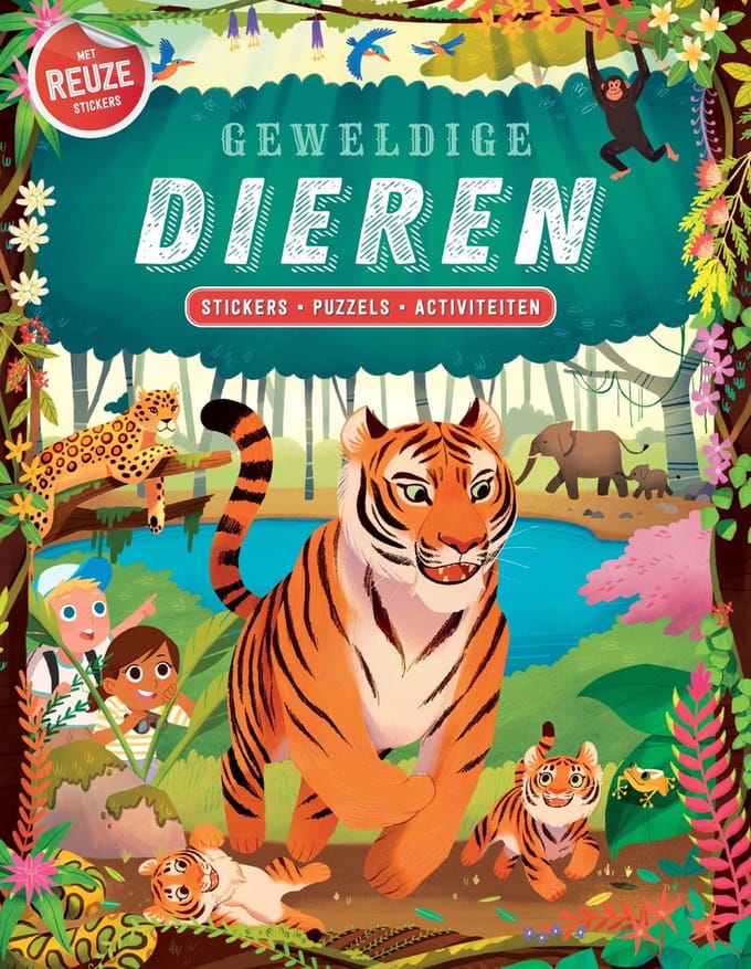 Geweldige Dieren Stickerboek - Susanne Fossey