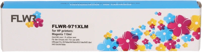 FLWR - Inktcartridge / 971XL / Magenta - Geschikt voor HP