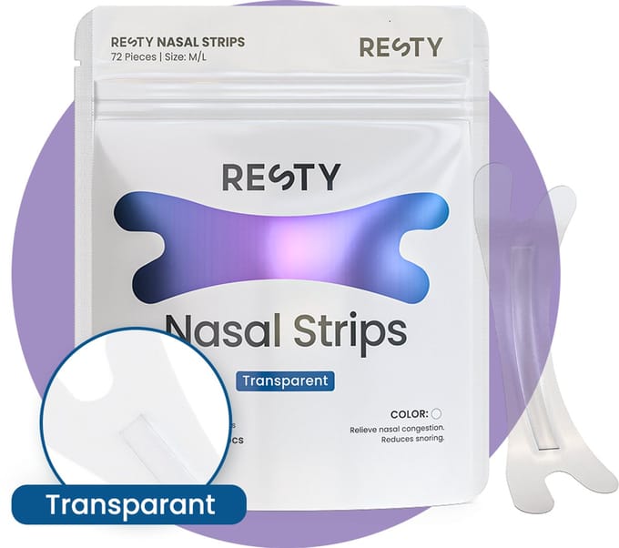 Resty Transparante Neusstrips - Extra Sterk - Anti Snurk - 72 Stuks