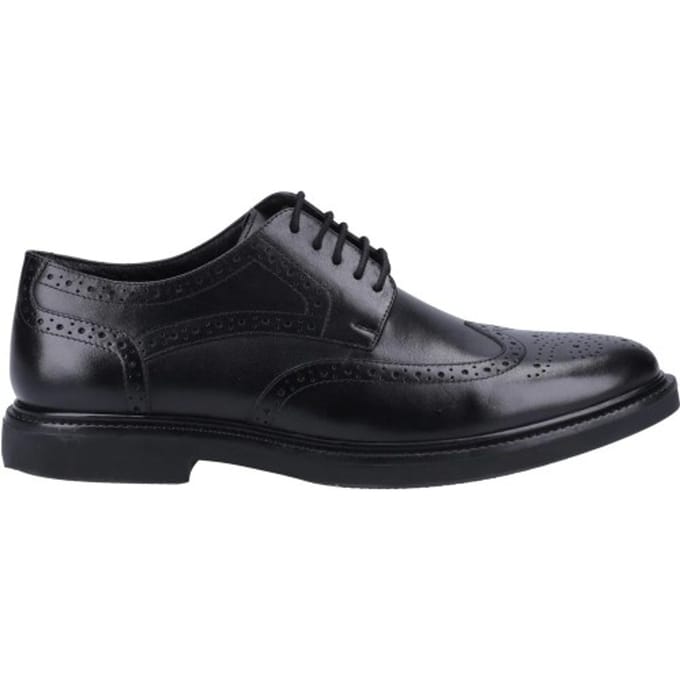 Hush Puppies Heren Kingston Leren Brogues (Zwart)
