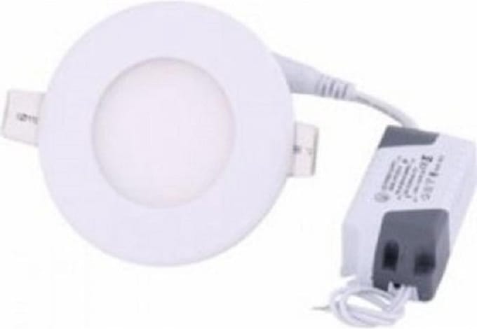 3w Led paneel - Rond - Dimbaar - 6400K - Koud wit