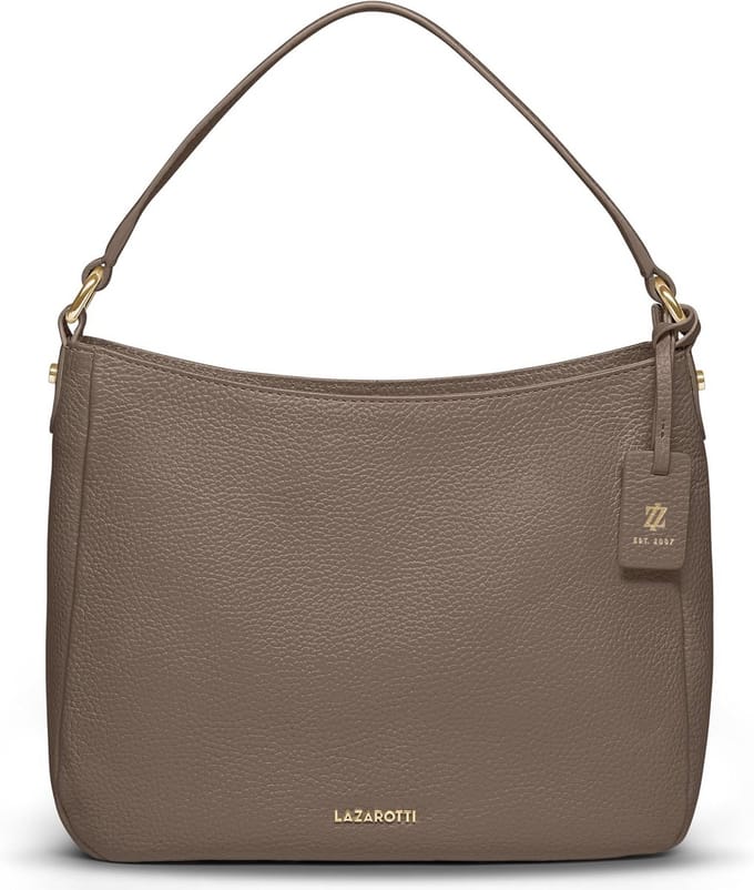 Dames Leren Schoudertas met Verstelbare Band - Handtas 27 cm