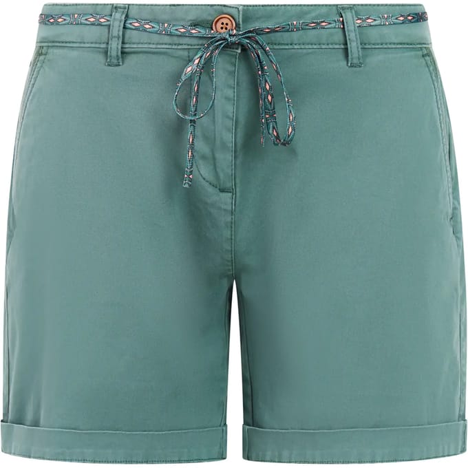 Protest PRTTulip - Korte broek Dames - Normale pasvorm - Knielengte - Knoopsluiting - Wit