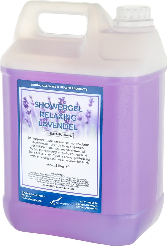 Claudius Douchegel Relaxing Lavendel - 5 liter - Showergel