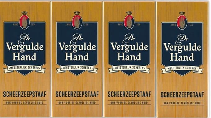 De Vergulde Hand Scheerzeep Staaf 4 x 75 Gram