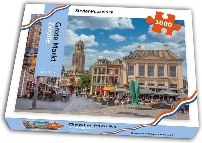StedenPuzzels - Grote Markt Zwolle - 1000 Stukjes