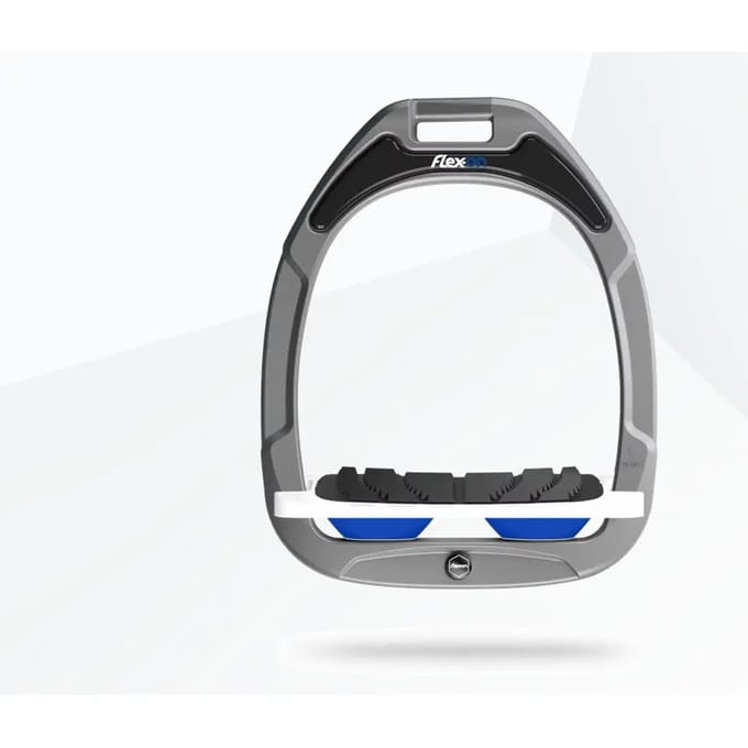 Verstelbare Grip Aluminium/Wit/Blauw Flex-On Green Composite