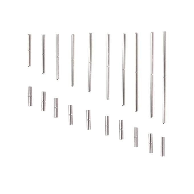 10 types de tubes de bracelet de montre, broches, outil de réparation de montre, accessoire de remplacement white