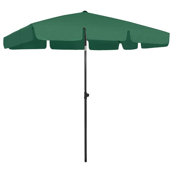vidaXL - Strandparasol - 200x125 - cm - groen
