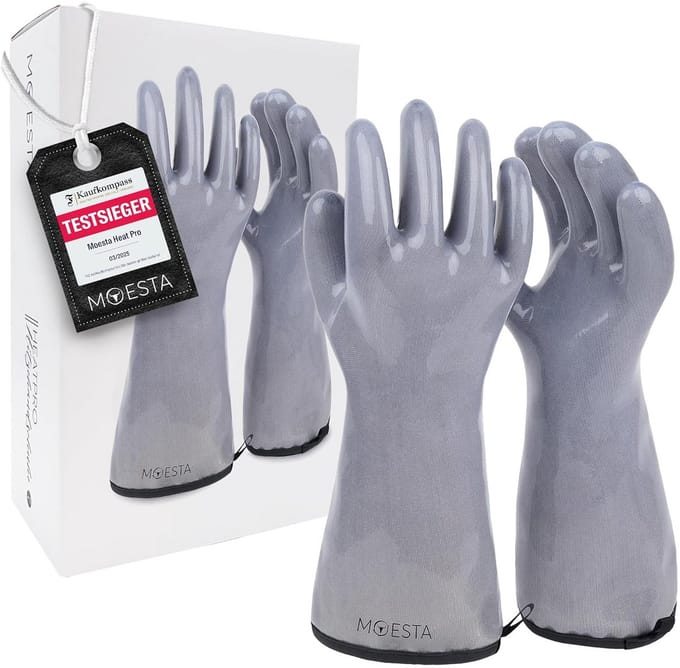 Hittebestendige Grillhandschoenen van Siliconen, XL, Hittebestendig tot 350 °C