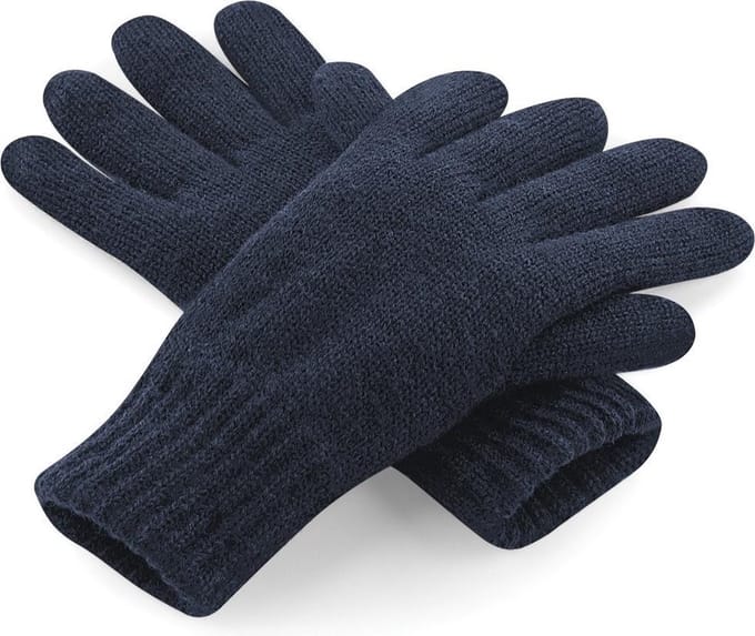 Beechfield Unisex Klassieke Thinsulate Thermische Winterhandschoenen (Franse marine)
