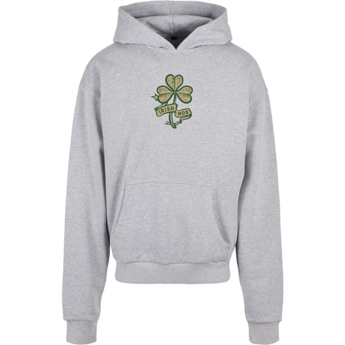 Mister Tee - Old Irish Mob Ultraheavy Oversize Hoodie/trui - S - Grijs