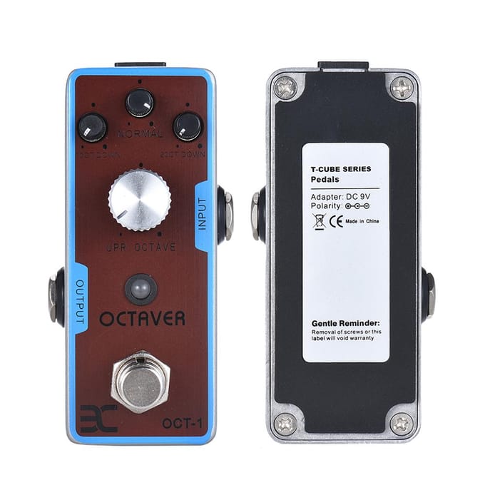 ENO EX OCT-1 OCTAVE Mini Octave Gitaar Effectpedaal True Bypass Volledig Metalen Behuizing gray