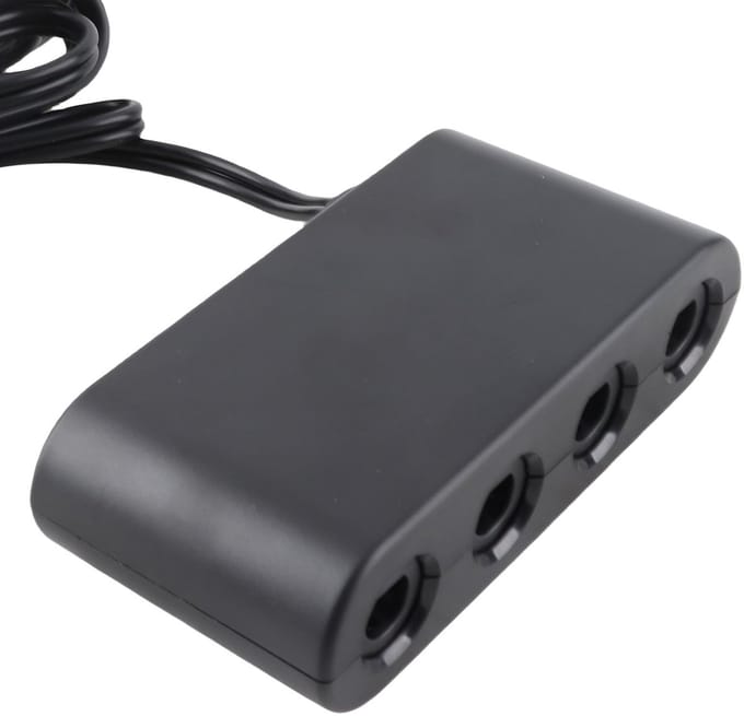 Dailygoody - GC Controller Adapter - 4 Poorten - Turbo functie - Gaming Controller Adapter - Geschikt voor PC - 3 in 1