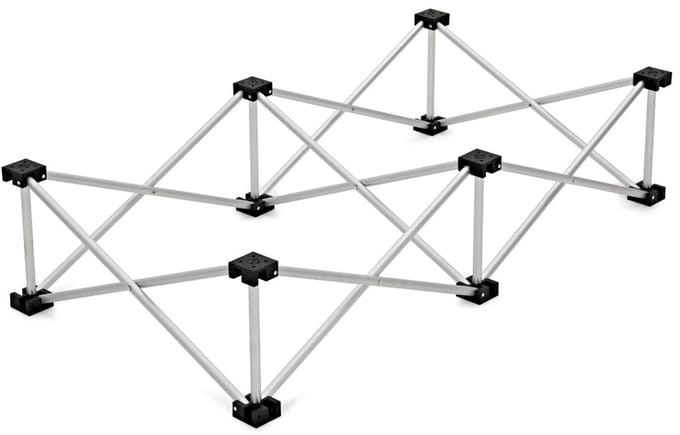 20cm draagbare stellage van Gear4music, 1m x 0,5m