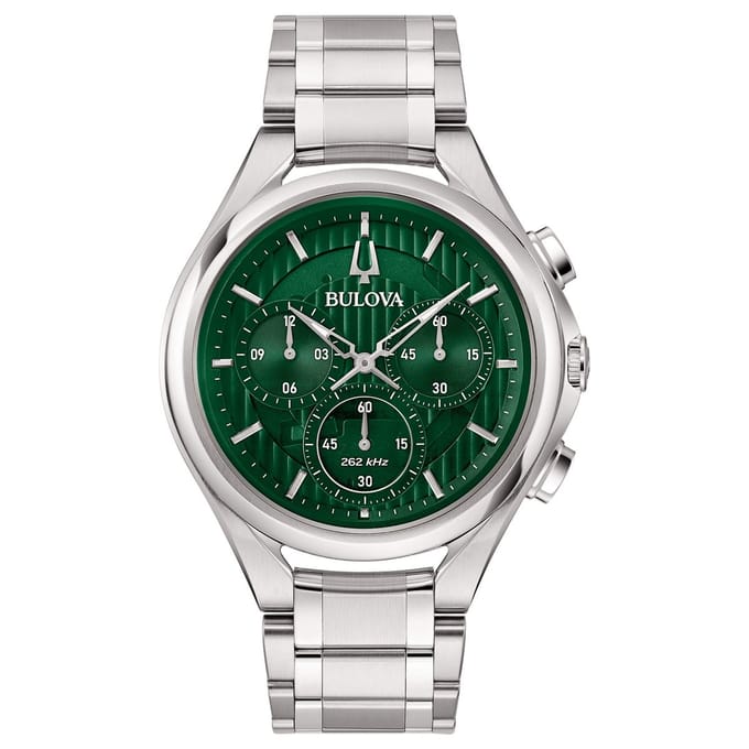 Bulova Curv 96A297 Horloge - Staal - Zilverkleurig - Ø 44 mm