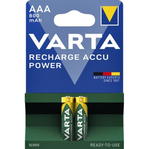 Oplaadbare batterij VARTA POWER PLAY LONGLIFE, micro AAA, 2 stuks