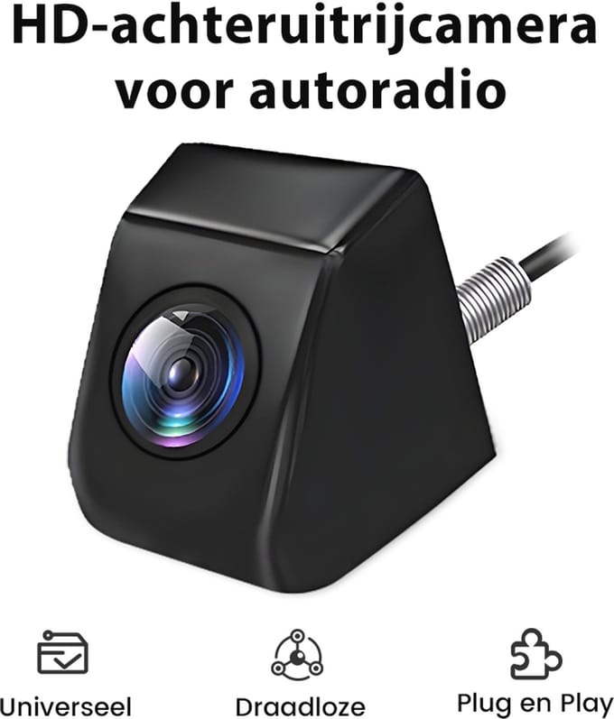 Universele achteruitrijcamera, AHD 720P high-definition formaat, IP68 stofdicht en waterdicht, 6,5 meter kabel
