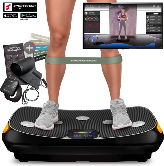 Sportstech trilplaat VP400 | 4D modus | 60 intensiteit niveaus