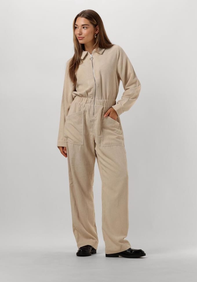 Lollys Laundry Aberdeen Jumpsuit Jumpsuits Dames - Zand - Maat M