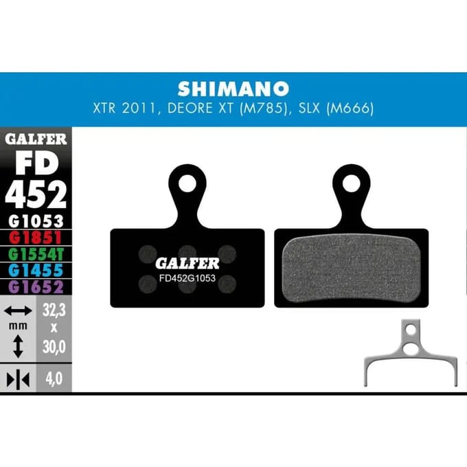 Remblok Galfer Shimano Xtr 985, Xt 785, Slx 666