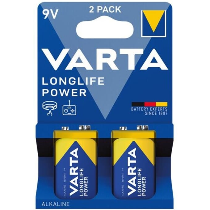 Set van 2 batterijen »LONGLIFE Power« e-blok / 6LP3146