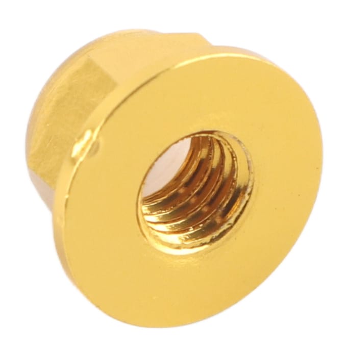 Anodiseer M4 Nylon Inzet Zelfborgende Moeren Zeskant Borgmoer Aluminiumlegering 10 stuks Set