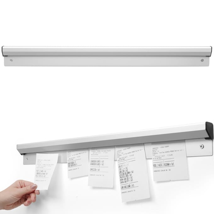 Bande de poinçonnage pour bons de commande en aluminium, longueur 915 mm HENDI 513712