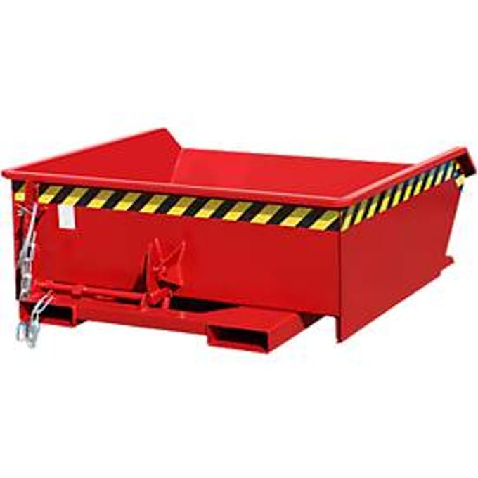 Kiepbak Bauer Mini type MGU 460, laag model, 460 l inhoud, rood