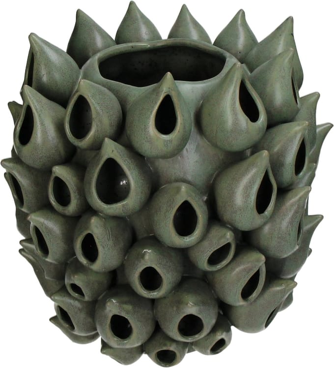 HD Collection Vaas Aardewerk Groen 27,5x27,5x28cm
