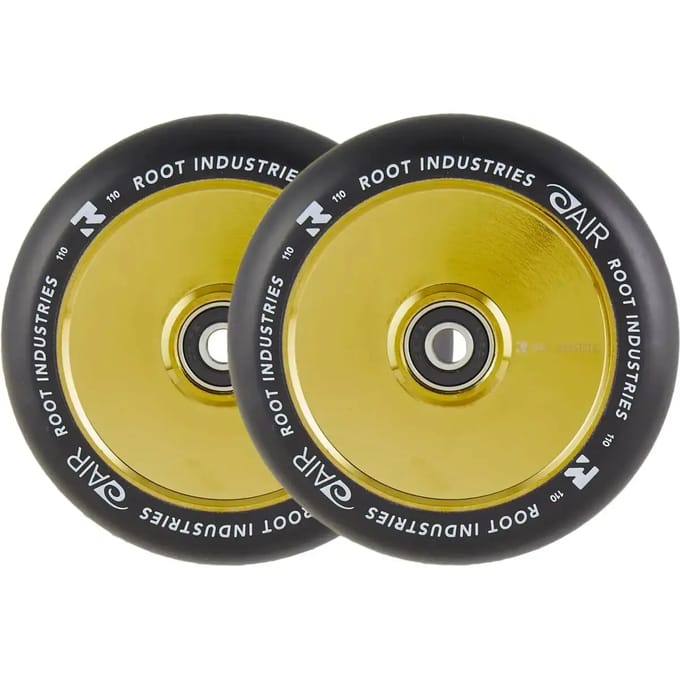 Root Industries Air 110mm Stuntstep Wielen Black / Gold Rush