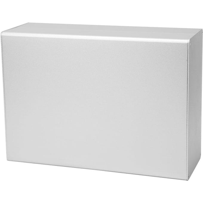 Boîtier de Projet en Aluminium Boîtier Argent Mat Coque pour Circuit Imprimé DIY GPRS 80x160x220mm
