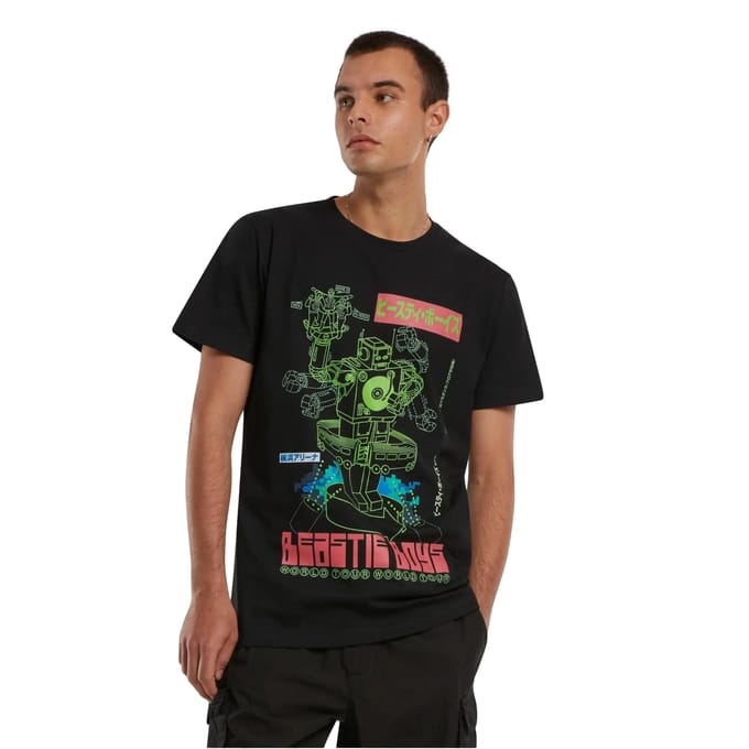 Mister Tee - Robot Heren Tshirt - XL - Zwart
