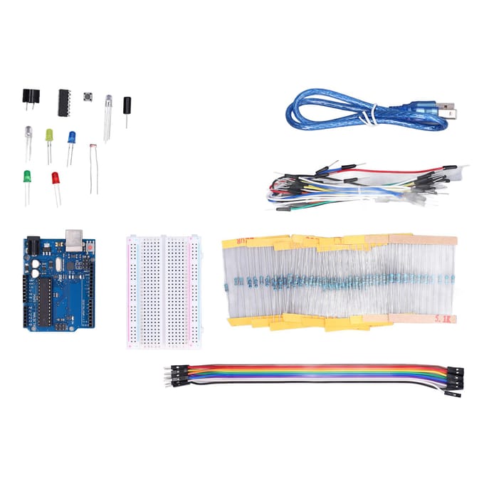 Basis Starter Kit PCB Metaal Beginners Elektronische Componenten met Gratis PDF Tutorial Compatibel voor R3
