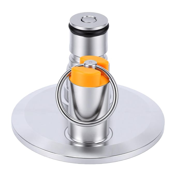 2 Inch TC Eindkap Roestvrij Staal Tri Clamp Eindkap met 17 PSI PRV Bal Lock Post Voor Fermentatievaten Kegs