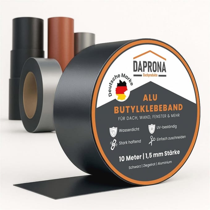Butyltape en Afdichtingstape 10m x 100mm - Waterdicht, Hittebestendig, 3 stuks