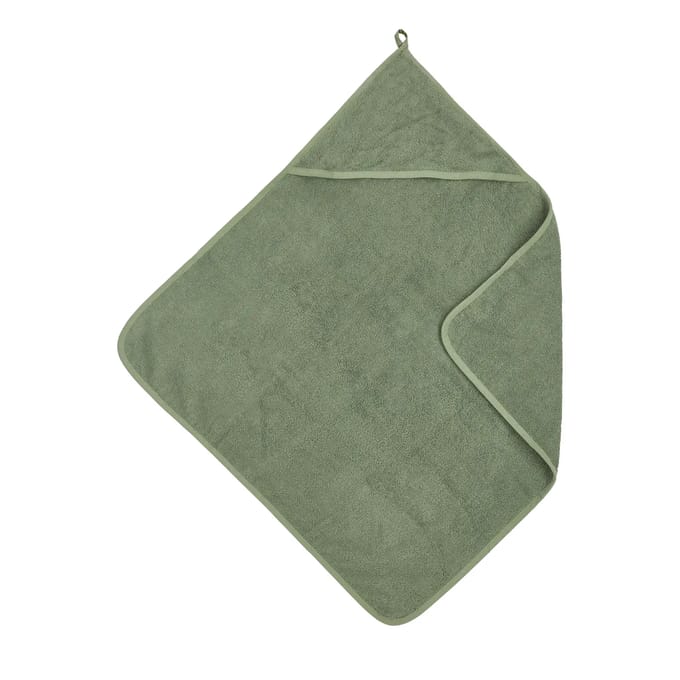 Meyco Baby Uni badcape - badstof - forest green - 75x75cm