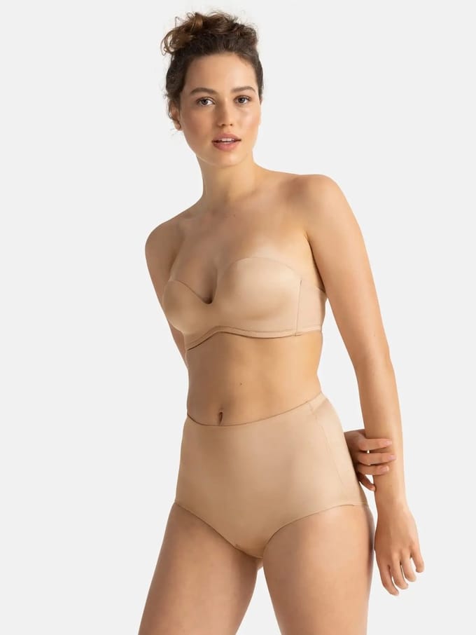 Dorina strapless BH - Bandeau bh - Sublime Sculpt - 80B - beige.
