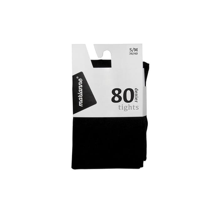 Marianne Opaque Panty - Dames - 80 Denier - Maat L/XL - Black