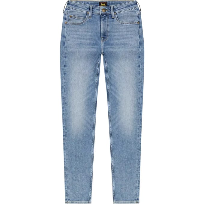 Lee Scarlett Hoogzittende Jeans Blauw 29 / 31 Vrouw
