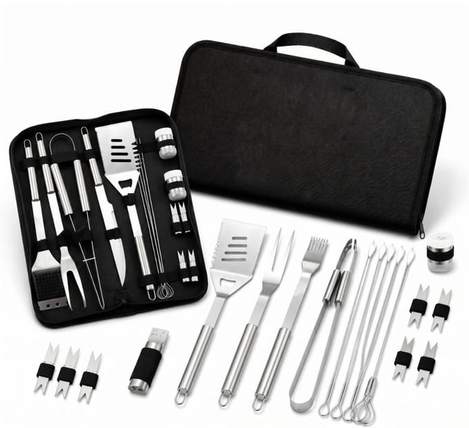 HEAT Outdoor Living HEAT BBQ Toolset Enkel 17-delig