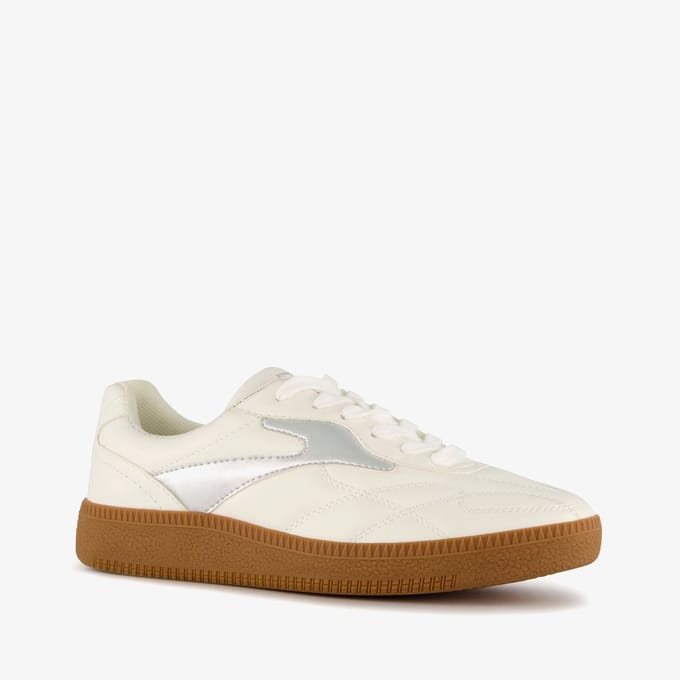 Blue Box dames sneakers wit zilver - Maat 39