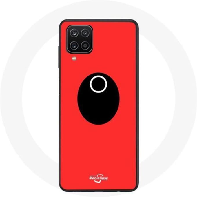 Samsung Galaxy A12 hoesje Squid Game masker soldaat cirkel