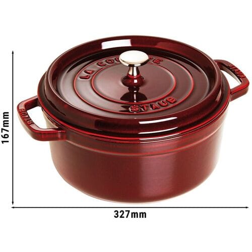 STAUB LA COCOTTE - Kookpot - Ø 260mm - Gietijzer - Grenadine rood