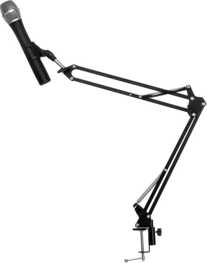 ST-1.2 microfoonarm met klemhouder 1,5 kg 35x35 cm zwart