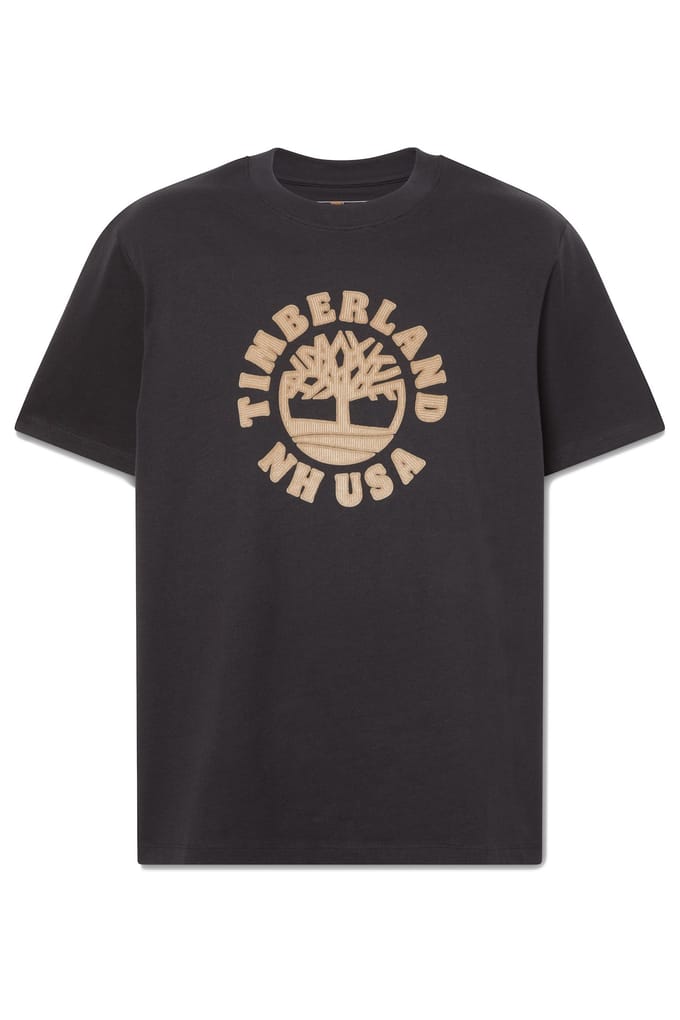 Timberland Holiday Front Graphic Ss Tee Black Größe: S | Bedruckte T-Shirts Outlet | Herren | Schwarz
