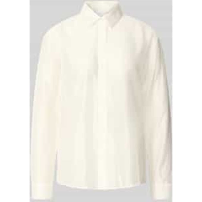 regular fit blouse van lyocellmix in semitransparant design
